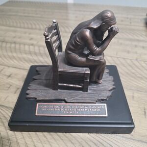 Lighthouse Christian Products Praying Woman Sculpture PSALM 17:6